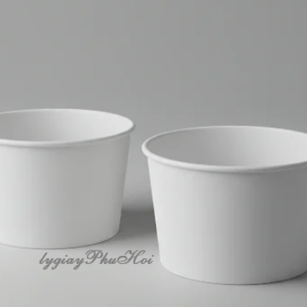 Tô giấy trắng 500ml thấp